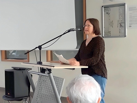 AbiJub2025 - Begrüßung durch Vorsitzende Jutta Gödicke